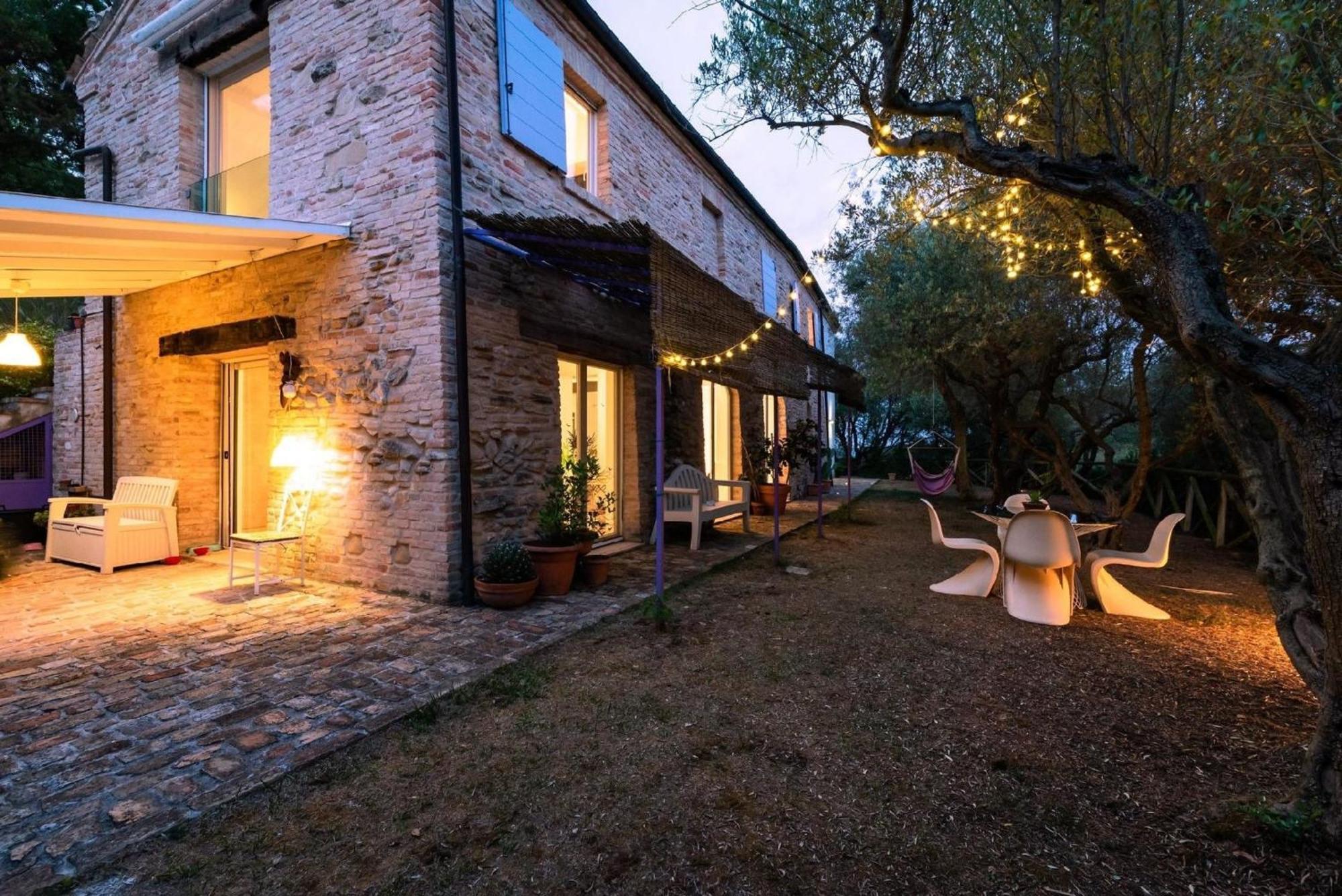 Meernahes Ferienhaus Casa Cantagallo Mit Pool Villa Fermo Dış mekan fotoğraf