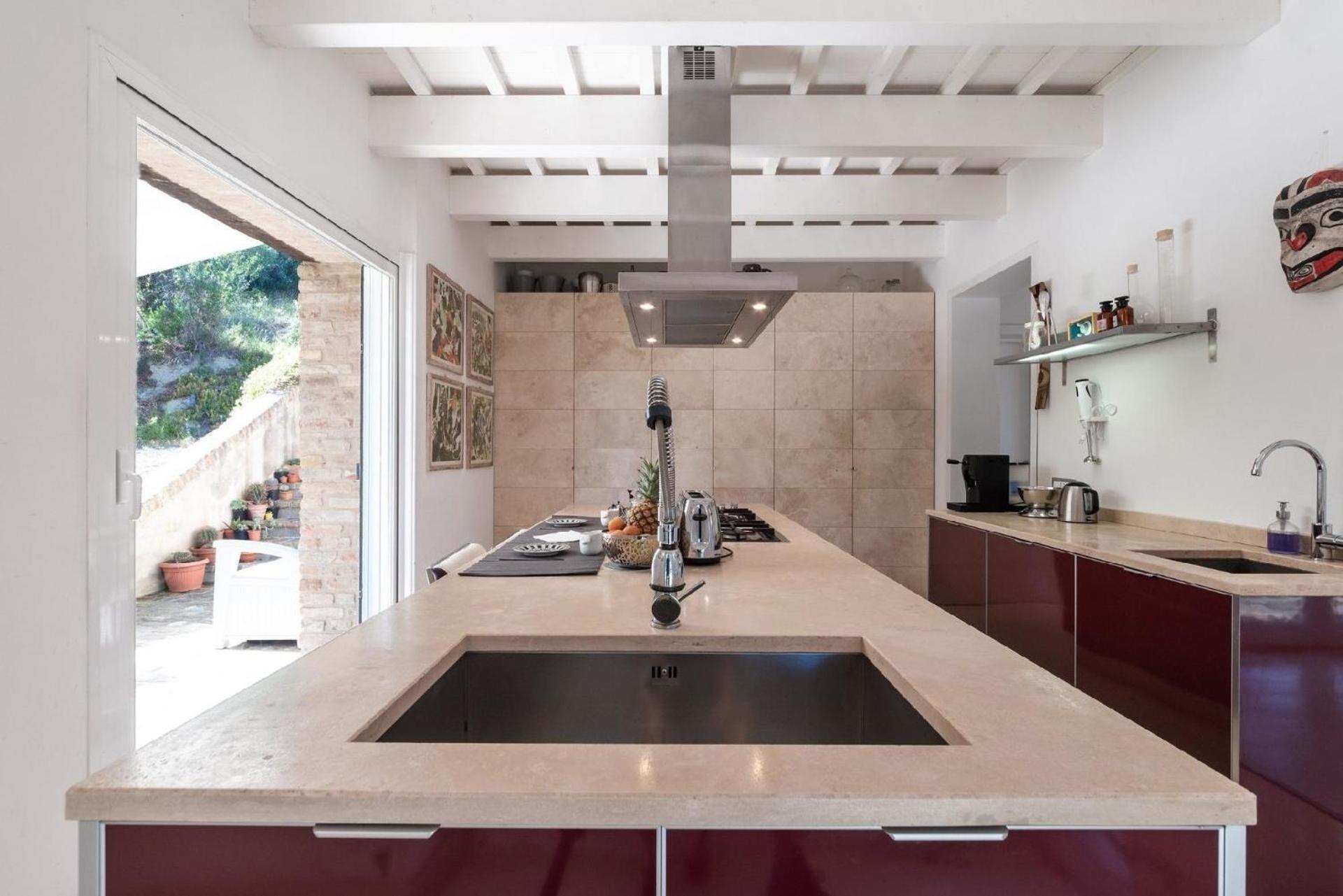 Meernahes Ferienhaus Casa Cantagallo Mit Pool Villa Fermo Dış mekan fotoğraf