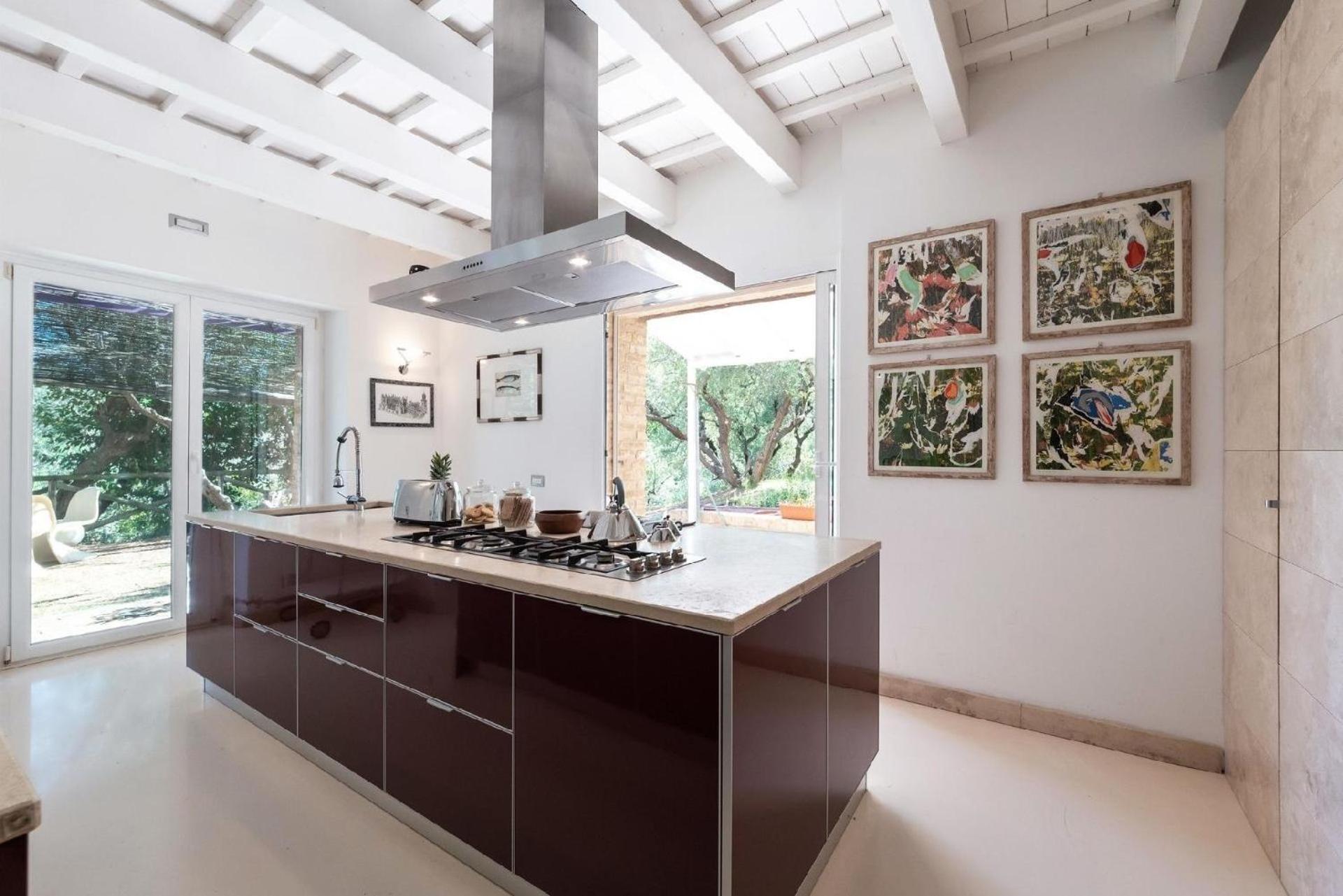 Meernahes Ferienhaus Casa Cantagallo Mit Pool Villa Fermo Dış mekan fotoğraf