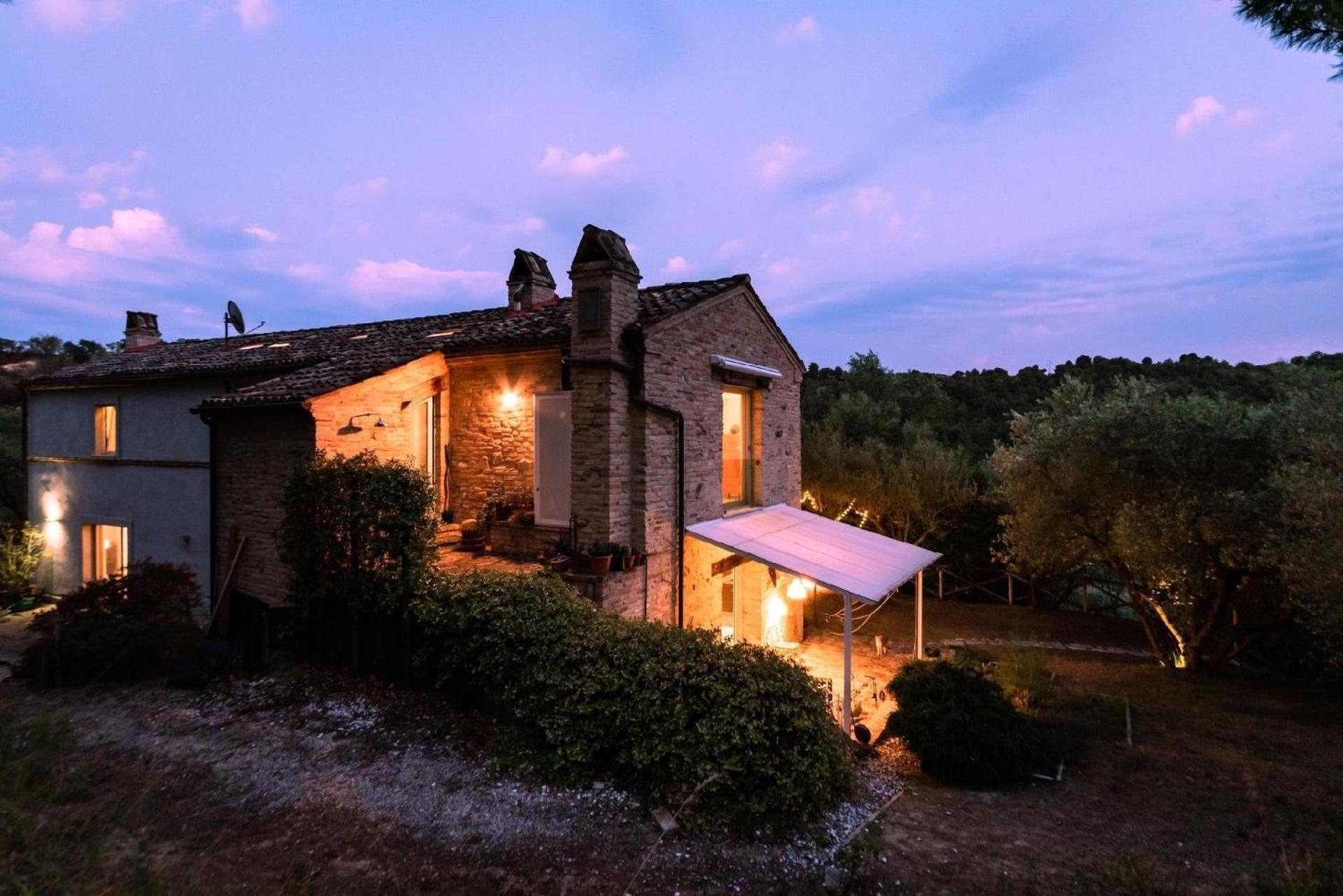 Meernahes Ferienhaus Casa Cantagallo Mit Pool Villa Fermo Dış mekan fotoğraf