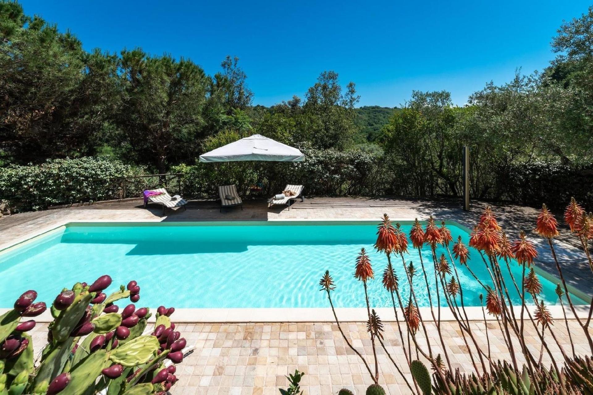 Meernahes Ferienhaus Casa Cantagallo Mit Pool Villa Fermo Dış mekan fotoğraf